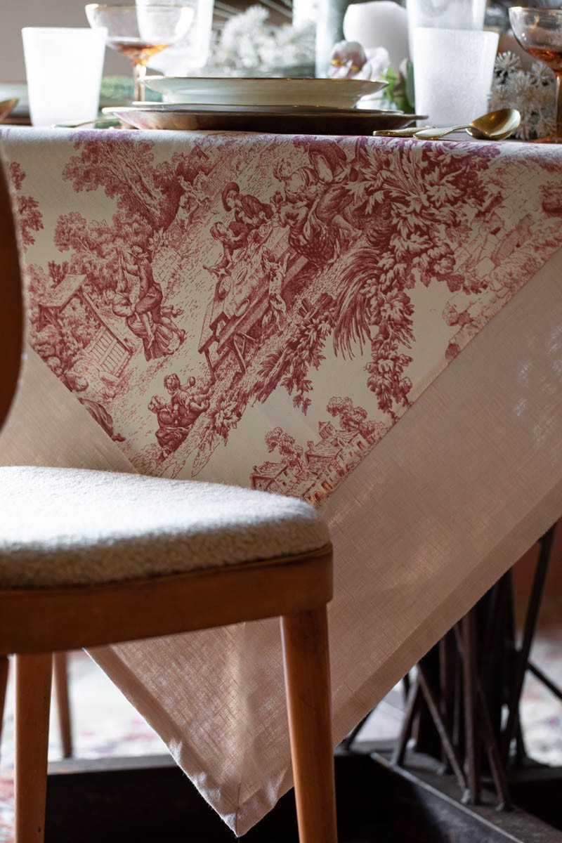 Nappe en coton Bauhaus enduit