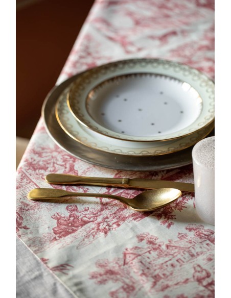 Stain Resistant Cotton Bauhaus Tablecloth