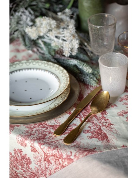 Nappe en coton Bauhaus enduit