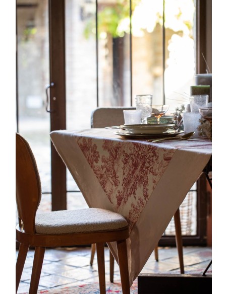 Nappe en coton Bauhaus enduit