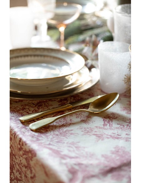 Nappe en coton Bauhaus enduit