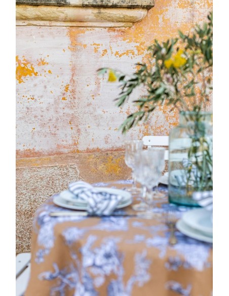 Nappe en coton Bauhaus enduit