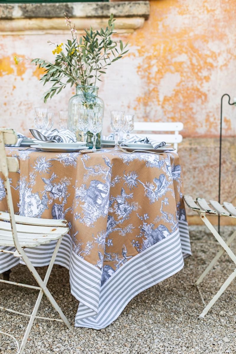 Stain Resistant Cotton Bauhaus Tablecloth