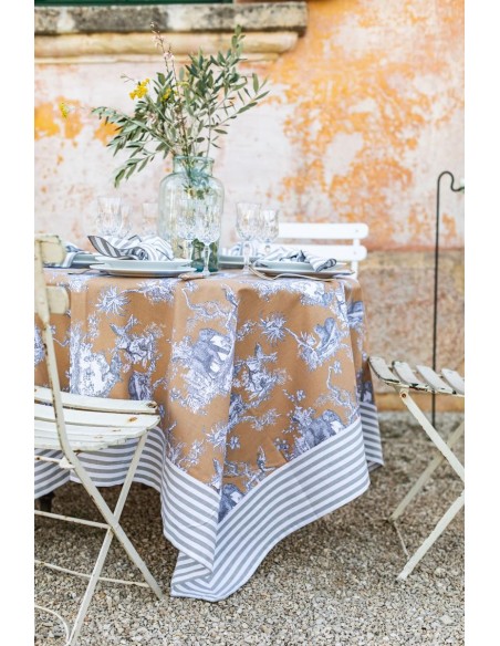 Nappe en coton Bauhaus enduit