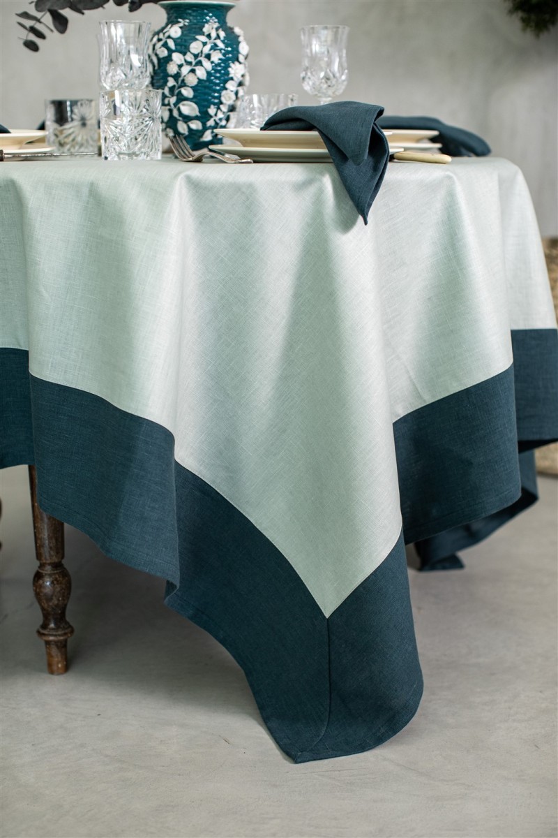 Nappe en lin Bauhaus enduit