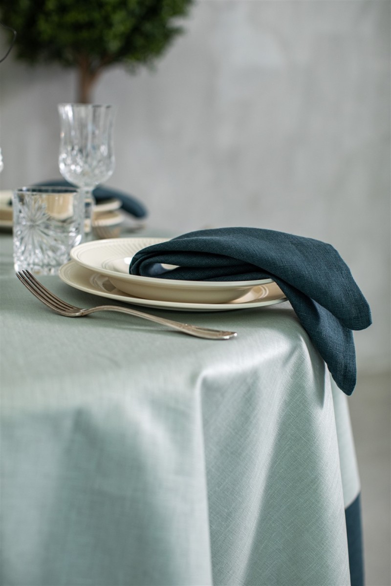 Stain Resistant Linen Bauhaus Tablecloth