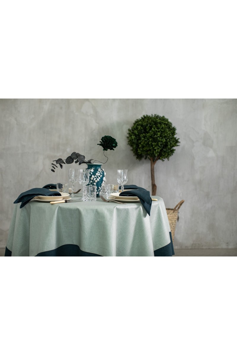 Stain Resistant Linen Bauhaus Tablecloth