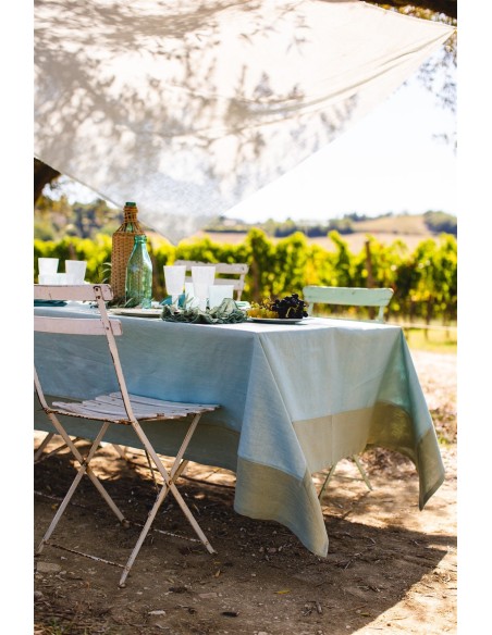 Stain Resistant Linen Bauhaus Tablecloth