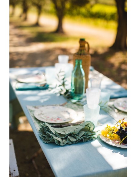 Nappe en lin Bauhaus enduit