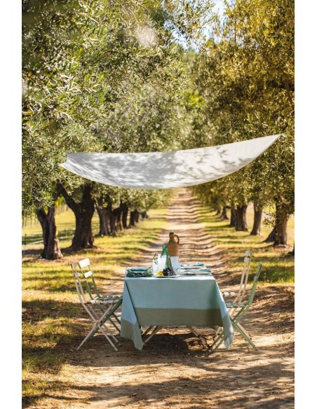 Nappe en lin Bauhaus enduit