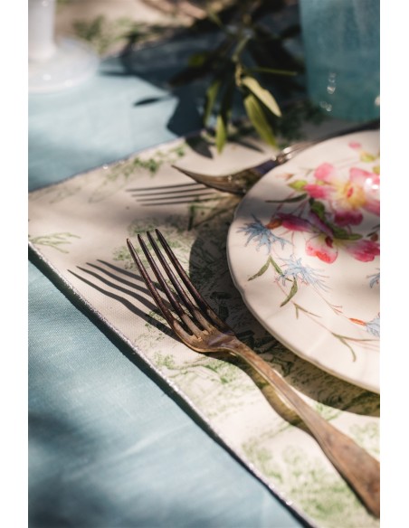 Nappe en lin Bauhaus enduit