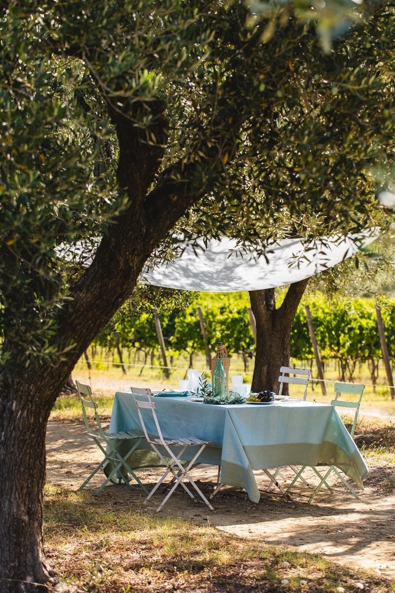 Stain Resistant Linen Bauhaus Tablecloth