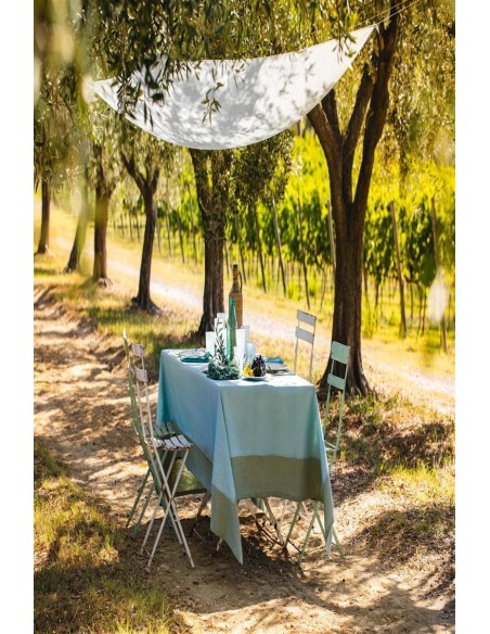 Stain Resistant Linen Bauhaus Tablecloth