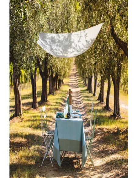 Stain Resistant Linen Bauhaus Tablecloth