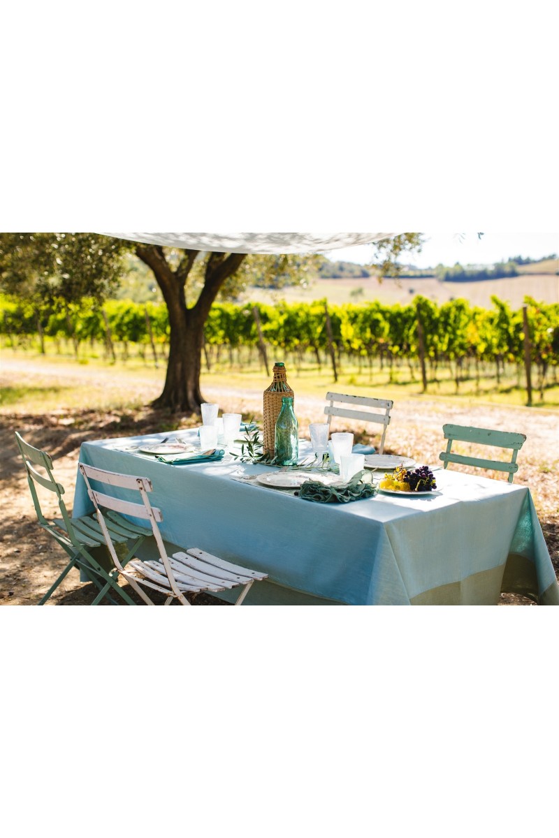 Stain Resistant Linen Bauhaus Tablecloth