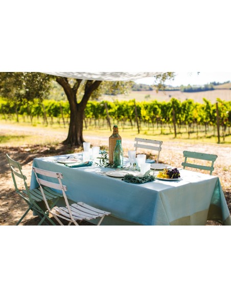 Stain Resistant Linen Bauhaus Tablecloth