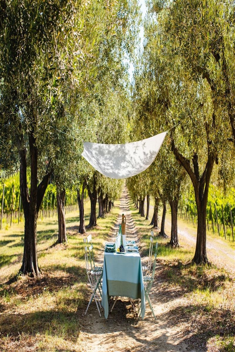 Stain Resistant Linen Bauhaus Tablecloth