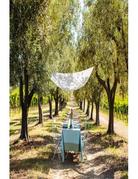 Nappe en lin Bauhaus enduit