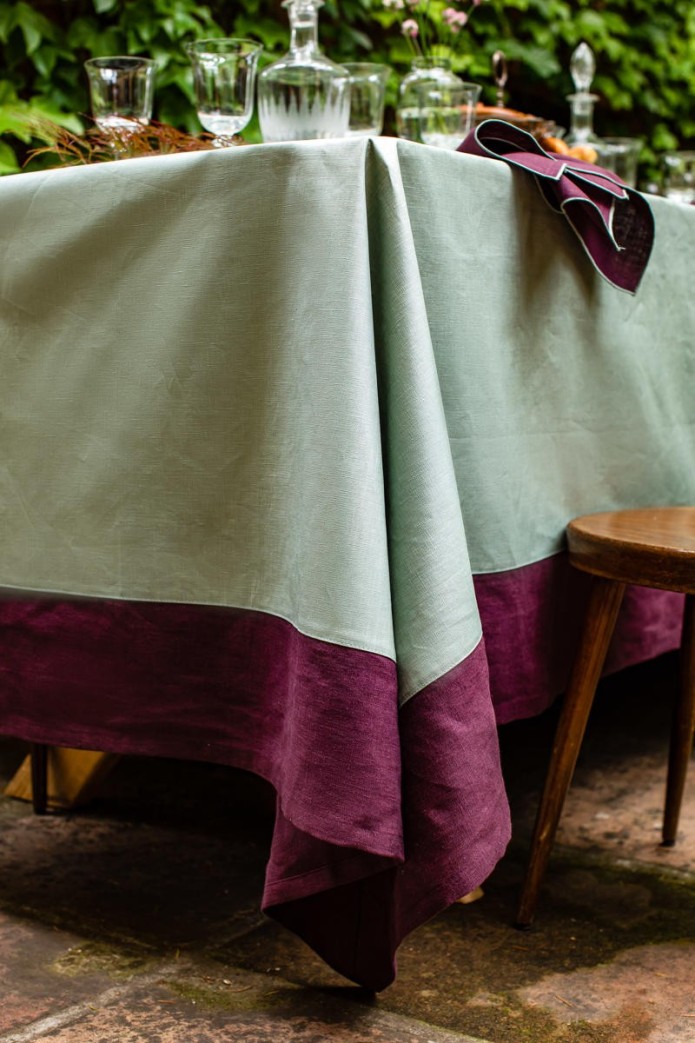 Nappe en lin Bauhaus enduit 2