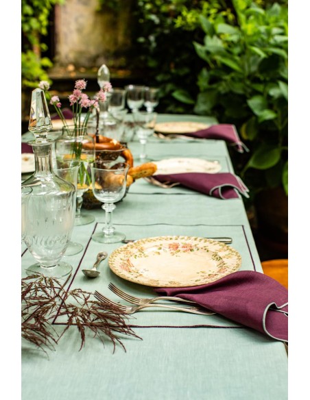 Nappe en lin Bauhaus enduit