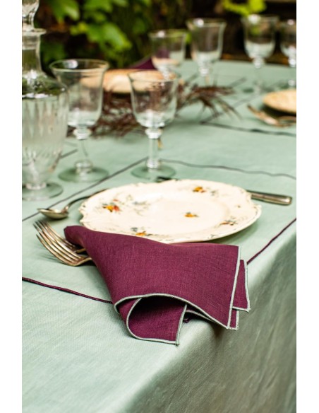 Nappe en lin Bauhaus enduit