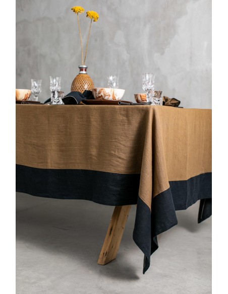 Nappe en lin Bauhaus enduit