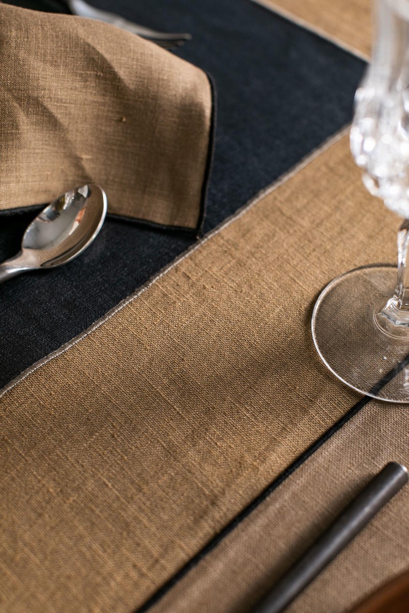 Stain Resistant Linen Bauhaus Tablecloth