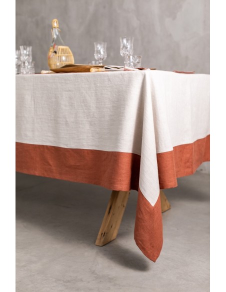 Nappe en lin Bauhaus enduit
