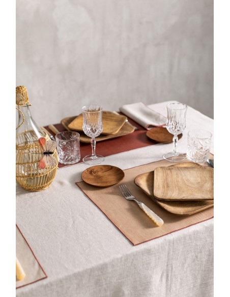 Nappe en lin Bauhaus enduit