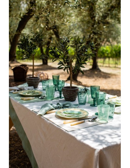 Nappe en lin Bauhaus enduit