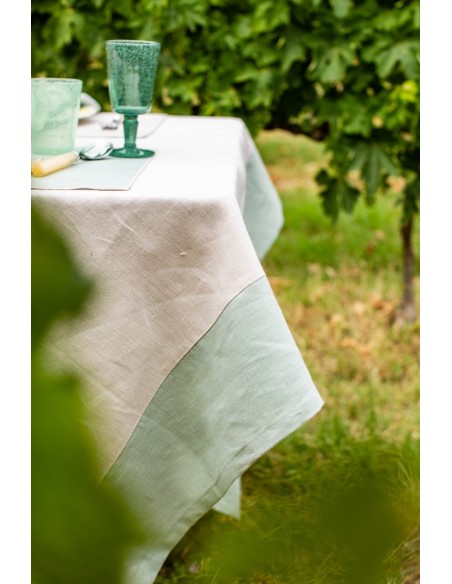 Stain Resistant Linen Bauhaus Tablecloth