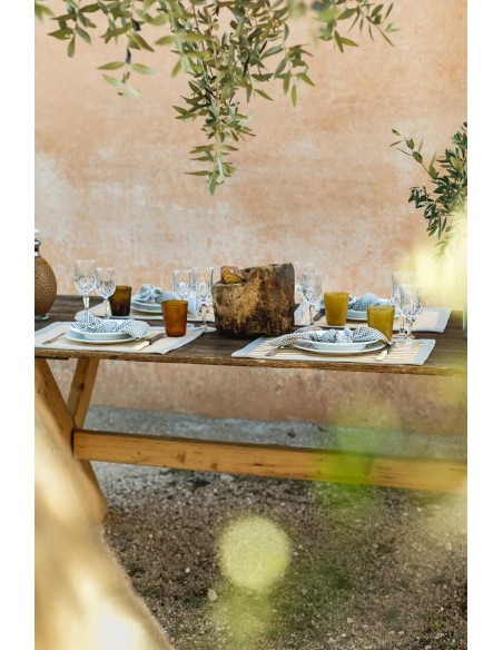 Set de table Bauhaus en coton enduit