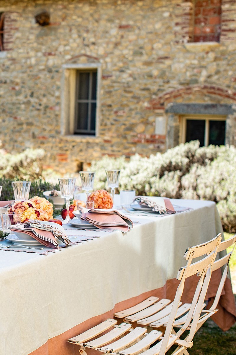 Stain Resistant Linen Bauhaus Tablecloth