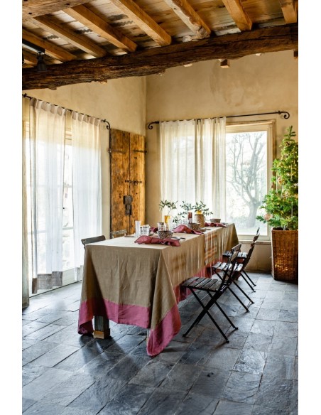 Stain Resistant Linen Bauhaus Tablecloth