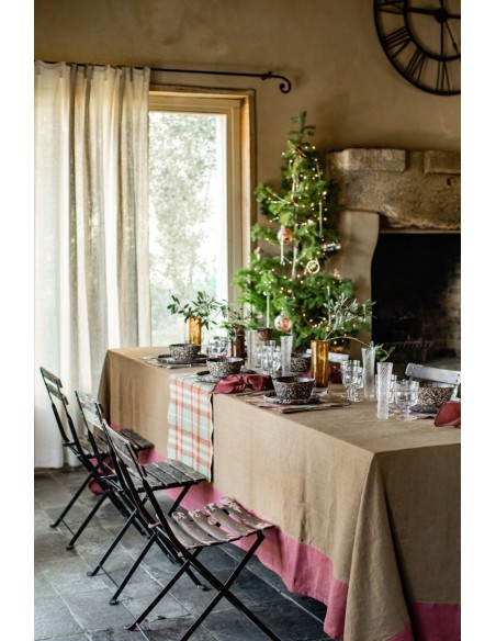 Stain Resistant Linen Bauhaus Tablecloth