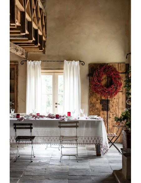 Amalfi Stain Resistant Linen Tablecloth