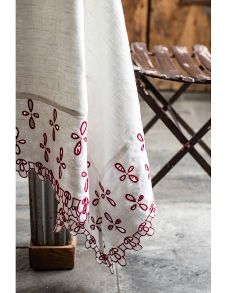 Amalfi Stain Resistant Linen Tablecloth