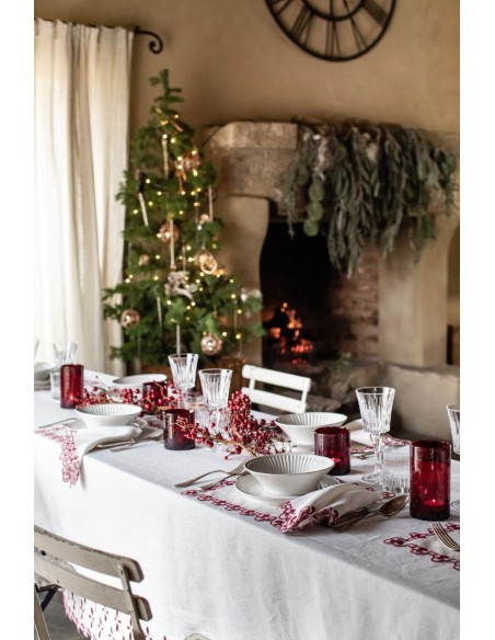 Amalfi Stain Resistant Linen Tablecloth