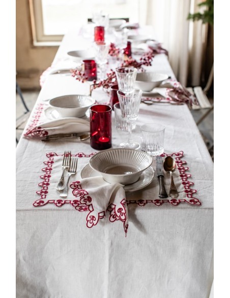 Amalfi Stain Resistant Linen Tablecloth