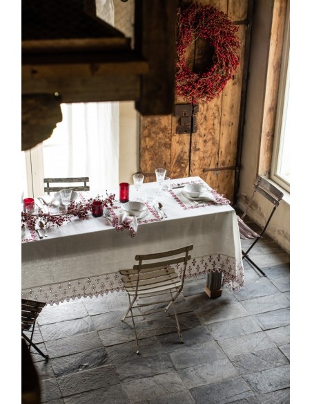Amalfi Stain Resistant Linen Tablecloth