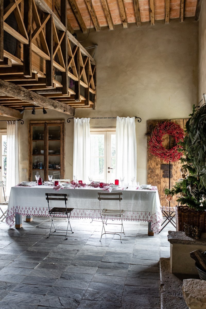 Nappe en lin enduit Amalfi