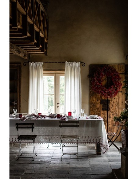 Amalfi Stain Resistant Linen Tablecloth