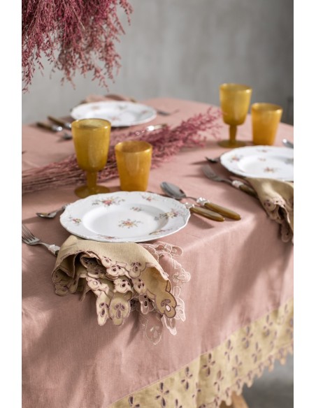 Nappe en lin enduit Amalfi