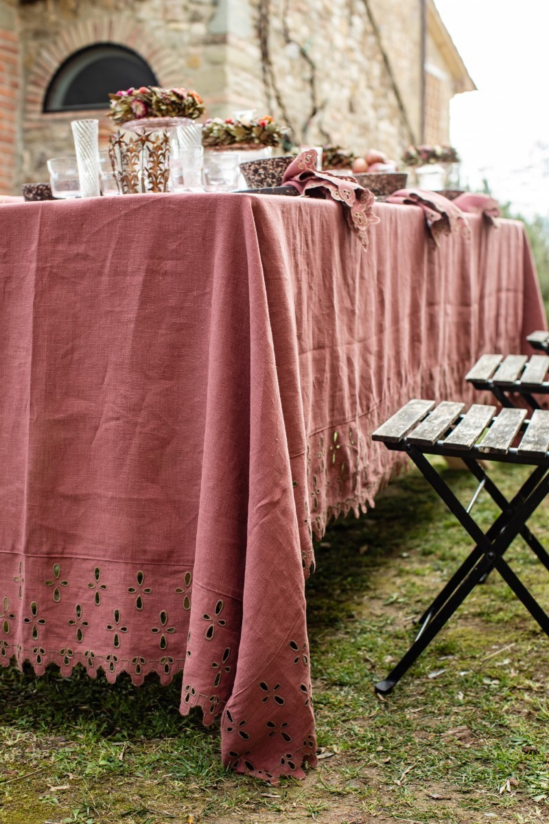 Nappe en lin enduit Amalfi