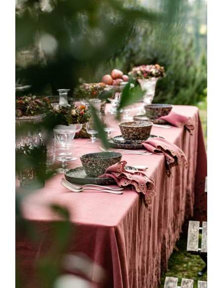 Amalfi Stain Resistant Linen Tablecloth