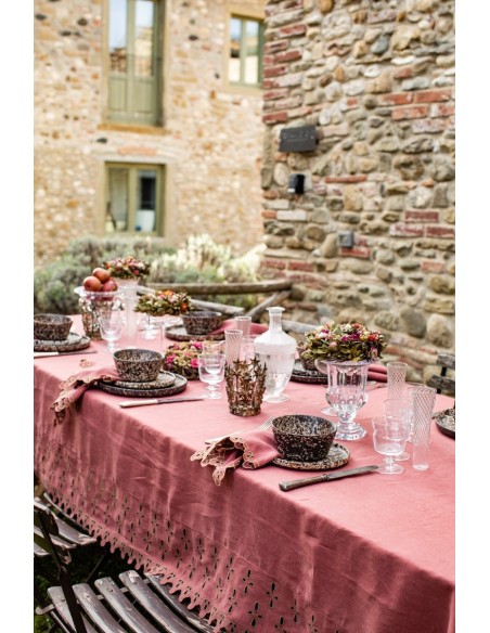 Amalfi Stain Resistant Linen Tablecloth