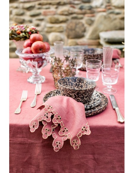 Amalfi Stain Resistant Linen Tablecloth