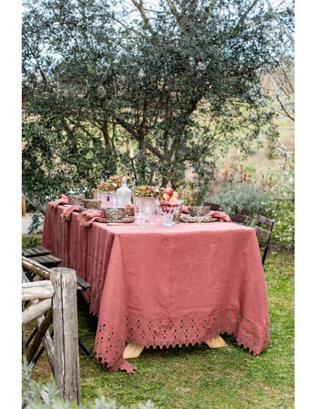 Nappe en lin enduit Amalfi