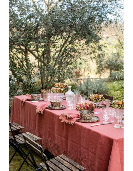 Amalfi Stain Resistant Linen Tablecloth
