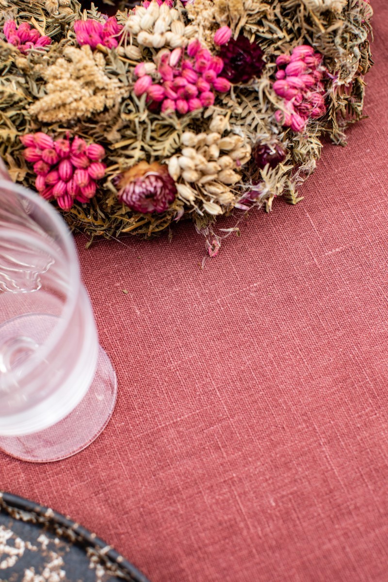Amalfi Stain Resistant Linen Tablecloth